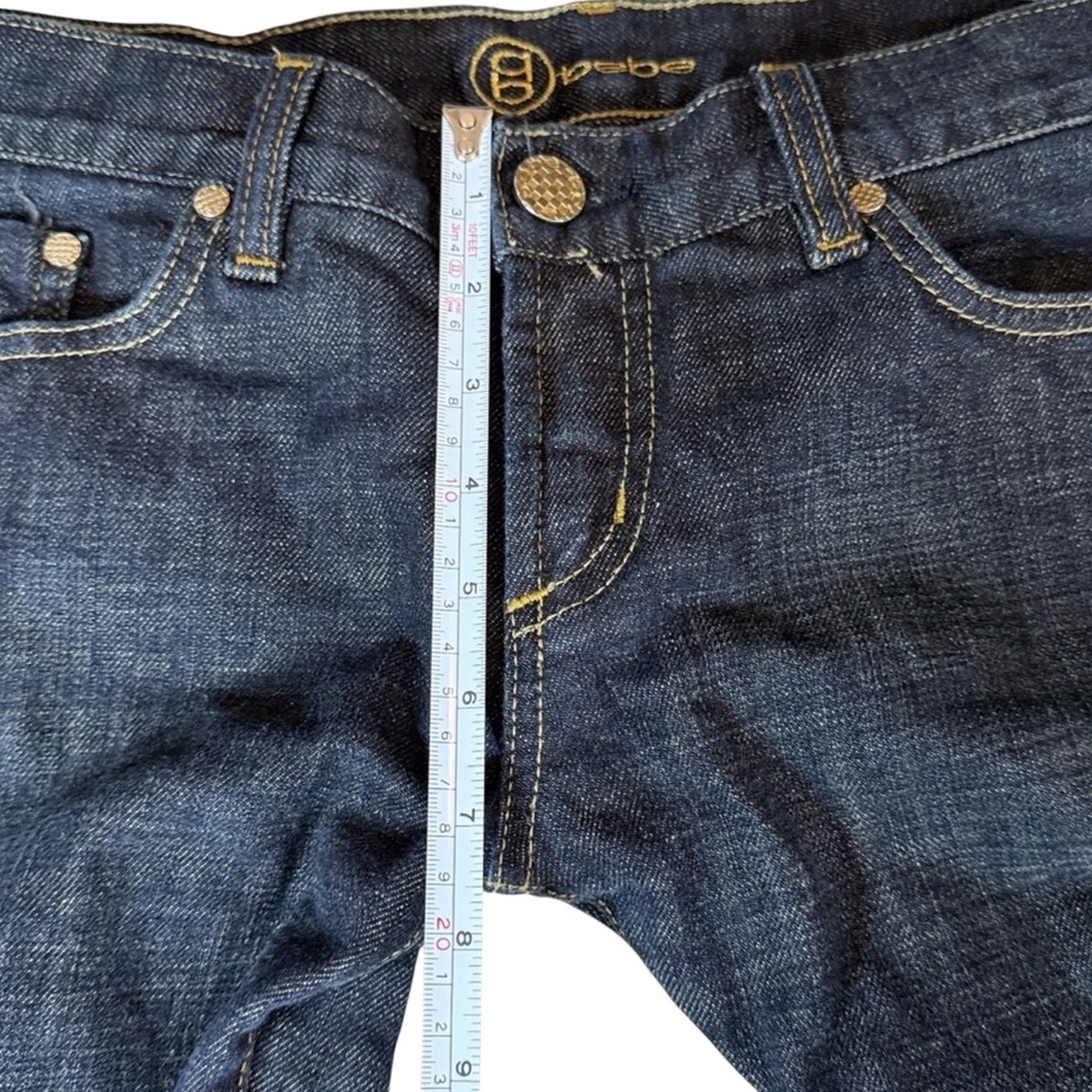 Vintage Y2K Bebe Carmen Rivet Jeans Boot Cut Size 30 - Picture 6 of 8